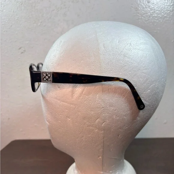 Coach Glasses in Tortoise With Signature Coach Logo display picture 2